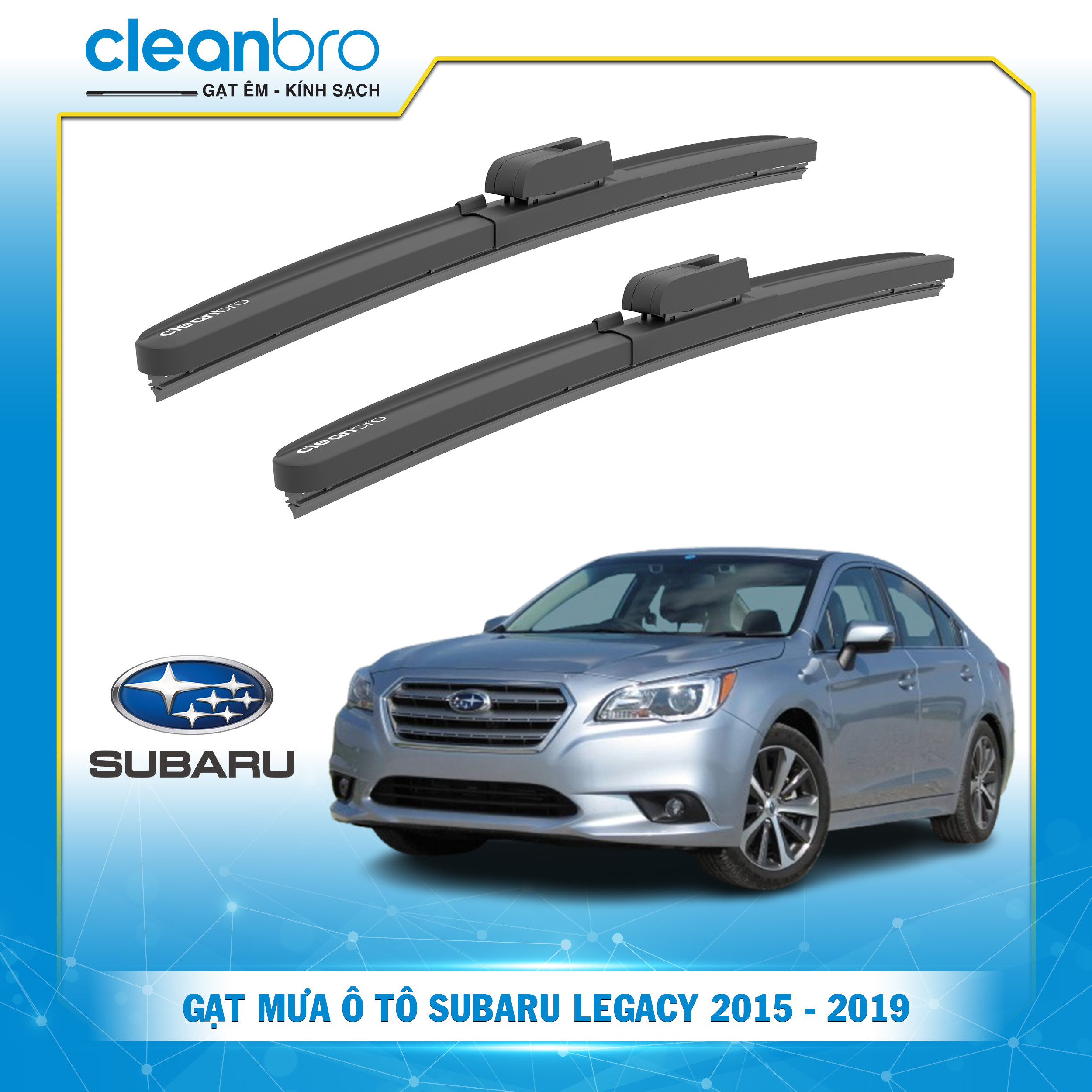 Gạt mưa ô tô hiệu ứng lá sen  Subaru Legacy [2015-2019]
